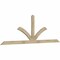 Ekena Millwork Richland Rough Sawn Timber Gable Bracket, Douglas Fir, 108"W x 36"H x 2"D x 4"F, 8/12 Pitch GBW108X36X0204RIC00RDF - alternate 5